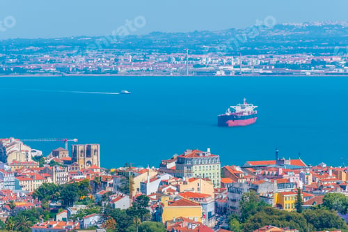 Preview: Aerial View Of The Cathedral In Lisbon, Portugal