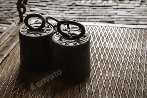 Preview: Old Weights, Detail Of Quantity Measurement
