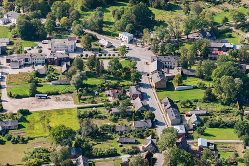 Preview: Aerial View Over The Mazsalaca Town, (Latvia)