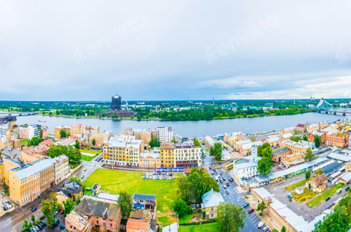 Preview: Aerial View Of Riga From Top Of The Academy Of Sciences Building.