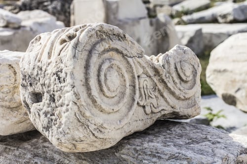 Preview: Stone Fragments Of The Ruins Of The Acropolis In Athens, Greece