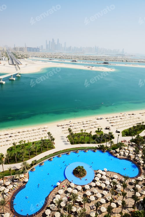 Preview: View On Jumeirah Palm Man-Made Island, Dubai, Uae