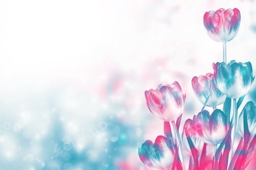 Preview: Natural Floral Background Of Spring Bright Flowers. Tulip