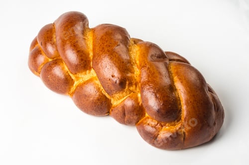 Preview: Chunks Large Braided Loaf On White Background