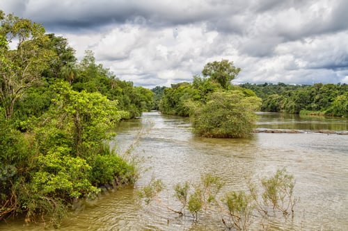 Preview: The Famous Iguazu Falls On The Border Of Brazil And Argentina, South America