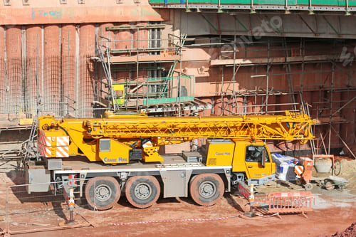 Preview: Crane On A Road Construction Site