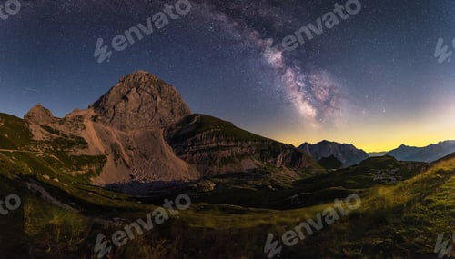 Preview: Milky Way Over The Mangart Saddle In Julian Alps In Slovenia