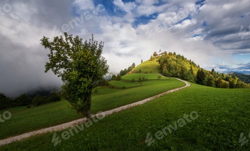 Preview: Church On Top Of The Hill In Slovenian Countryside