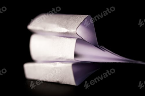 Preview: Colorful Paper Shapes. Image Has Grain Texture Visible On Maximum Size