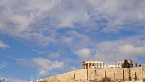 Preview: January 2017: View To Acropolis Hill From Iconic New Modern Museum Of Acropolis, Athens Historic