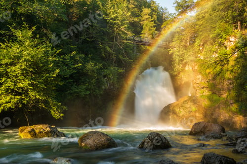 Preview: Waterfall At The End Of Vintgar Gorge In Slovenia