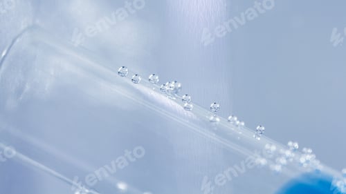 Preview: Abstract Composition With Underwater Tubes With Colorful Jelly Balls Inside And Bubbles