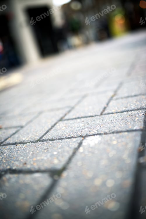 Preview: Floor Of A Street With Stone Tiles In London, England.