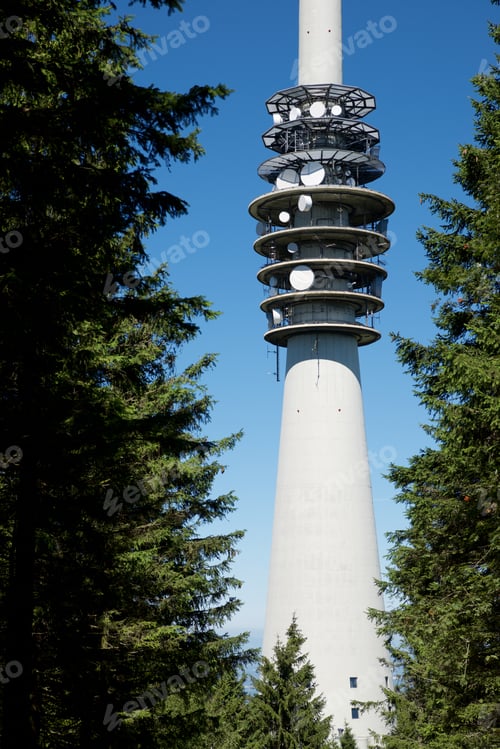 Preview: Telecommunications Tower In Black Forest, Germany.