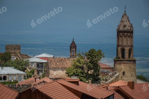 Preview: Sighnaghi Panoramic View, Kakheti Region Of Georgia. A Popular Place Among Tourists. City Of Love