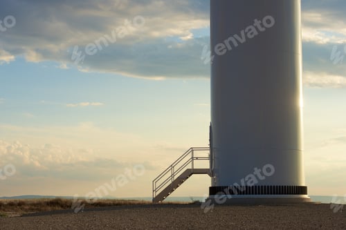 Preview: Windmill For Electric Power Production, Zaragoza Province, Aragon In Spain.