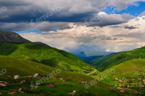 Preview: Amazing Mountain Landscape With Heavenly Sky, Armenia