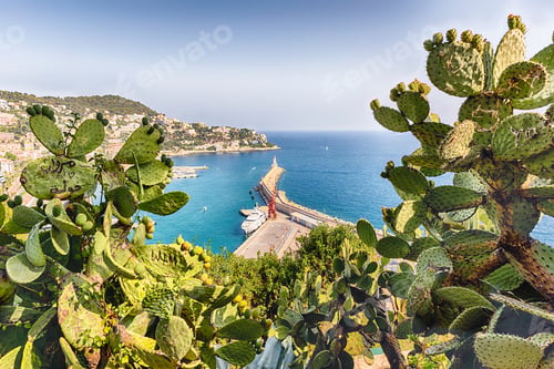 Preview: Scenic Aerial View Of The Port Of Nice, Aka Port Lympia, As Seen From The Chateau Hill, Nice, Cote