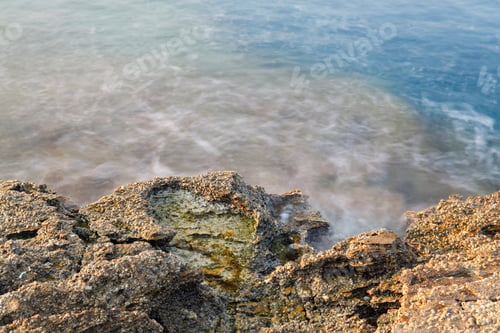 Preview: Aegean Shore In Greece, Thassos Island - Waves And Rocks - Long Exposure Photography