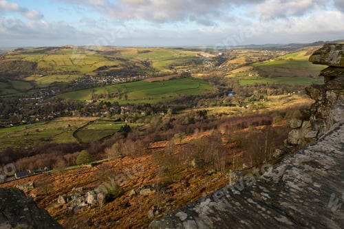 Preview: Rocky Landscape In Derbyshire, Uk