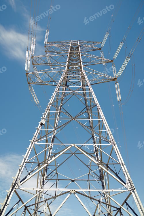 Preview: Power Line In Zaragoza Province, Aragon, Spain
