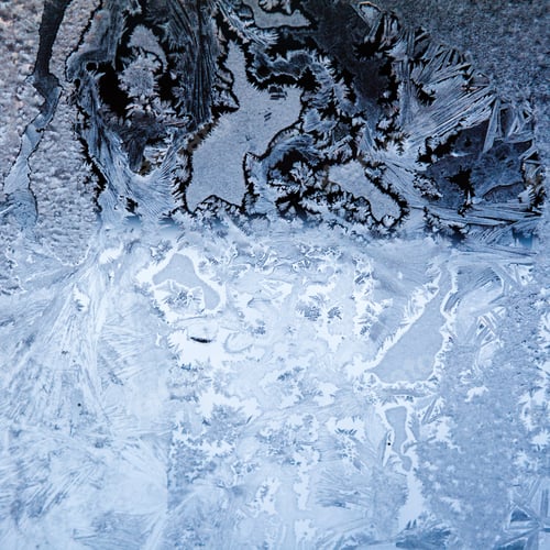 Preview: Ice Flowers On Glass - Texture And Background
