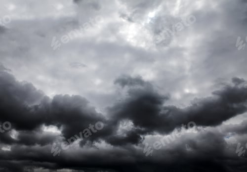 Preview: Dark And Dramatic Storm Clouds Area Background