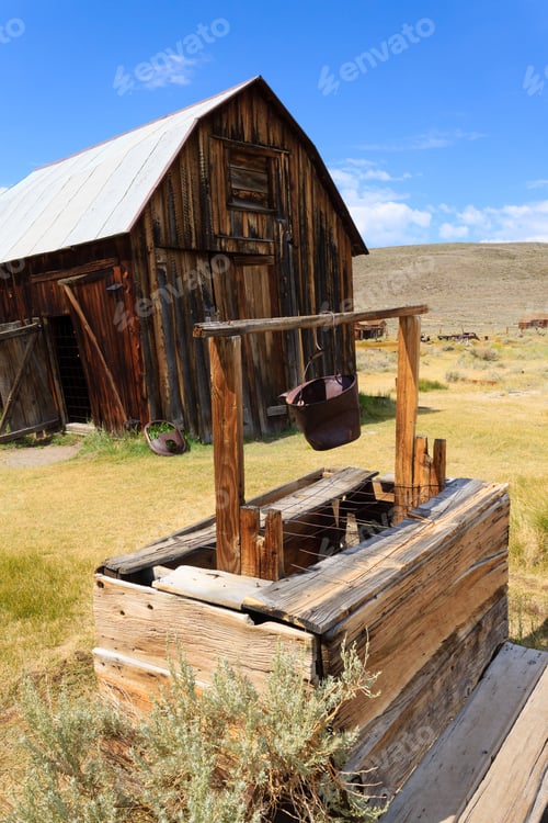 Preview: View From Bodie Ghost Town, California Usa. Old Abandoned Mine