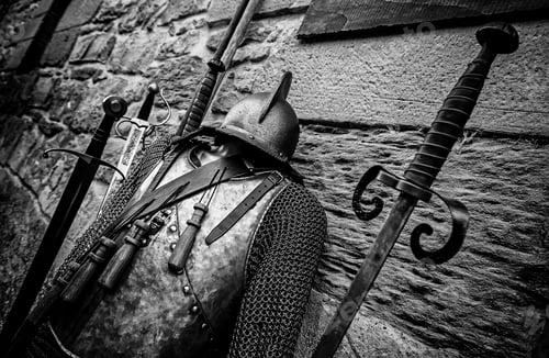 Preview: Ancient Medieval Armor Of Protection And Security, Detail Of War And Death