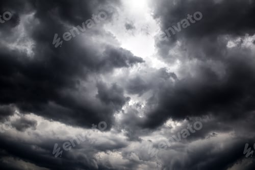 Preview: Dark And Dramatic Storm Clouds Area Background