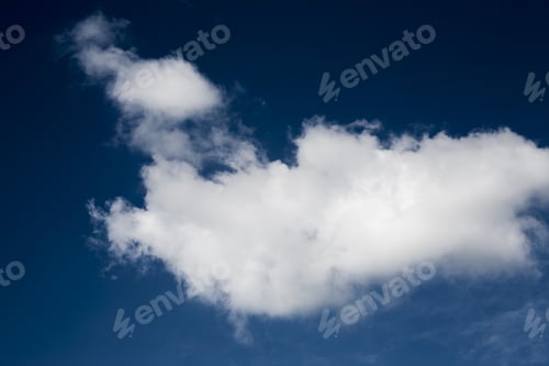 Preview: Beautiful, Fluffy, White And Grey Clouds And Blue Sky