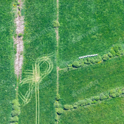 Preview: Aerial View Over The Rural Fields