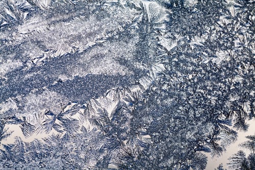 Preview: Ice Flowers On Glass - Texture And Background. High Resolution And Sharp, Beautiful Details