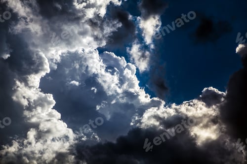 Preview: Dark And Dramatic Storm Clouds Area Background