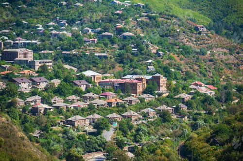 Preview: Beautiful Mountain Landscape With Tumanyan Town, Armenia.