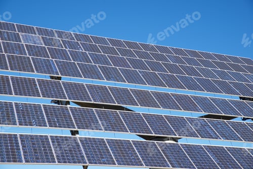 Vorschau: Riesiges Solarpanel für die Stromerzeugung in der Provinz Saragossa, Aragon, Spanien.