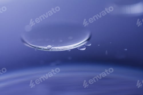 Preview: Abstract Composition Of Oil Drops On A Water Surface With Very Soft Focus