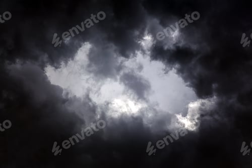 Preview: Dark And Dramatic Storm Clouds Area Background