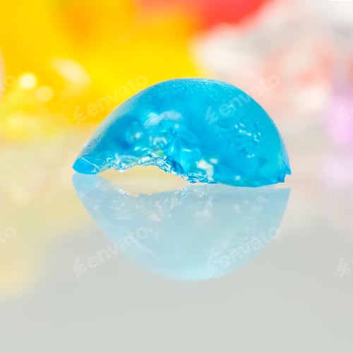 Preview: Abstract Textures And Patterns Of Broken Jelly Balls With Reflexions