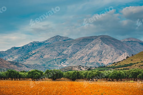 Preview: Beautiful Mountain Landscape Of Crete Island, Greece