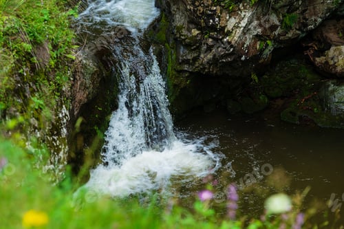 Preview: Beautiful Landscape With Wild Waterfall, Armenia