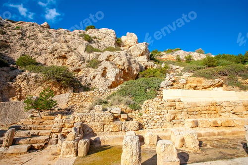 Preview: The Ancient Temple Of Hera Beside The Heraion Cape Near Perachora Village In Greece