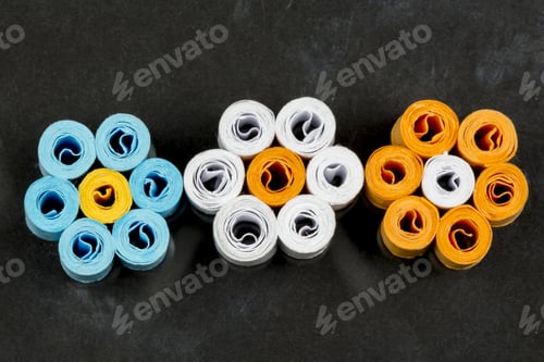 Preview: Paper Flowers With Quilling Technique On Dark Background