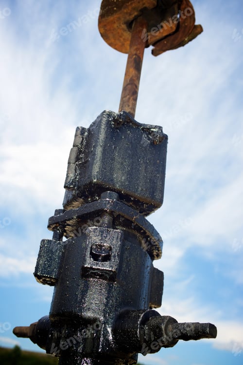 Preview: Oil Well In Ayoluengo De La Lora, Burgo Province, Castilla Leon, Spain.