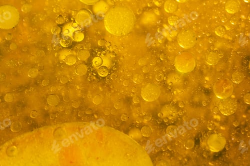 Preview: Abstract, Colorful Composition With Oil, Water And Ink