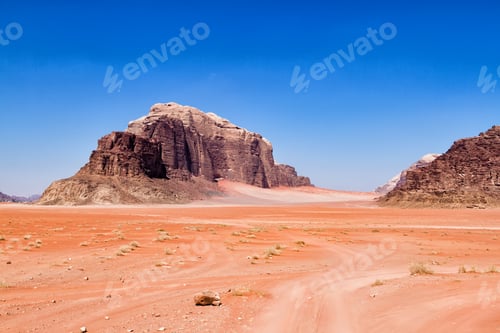 Preview: Wadi Rum Know As Valley Of The Moon, Jordan, Middle East. The Desert Was Used As Filming Location