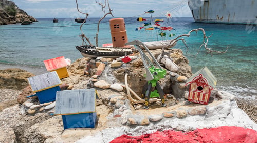 Preview: Tug Boat Beach Views Around The Caribbean Island Of Curacao