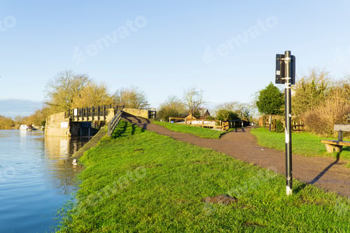 Preview: Footpath And Bridge Next To A River