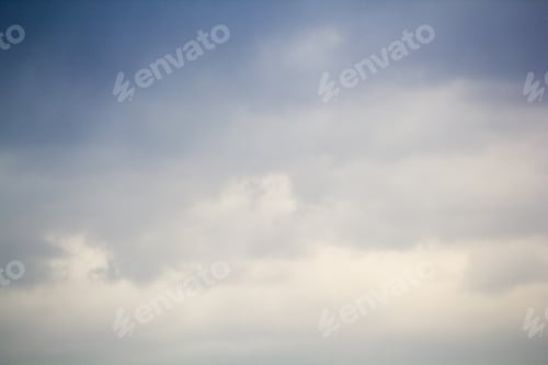 Preview: Beautiful, Dramatic Clouds And Sky. Image Has Grain Texture Seen At Its Maximum Size