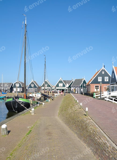 Preview: Village Of Marken At Markermeer,A Part Of Ijsselmeer,Netherlands